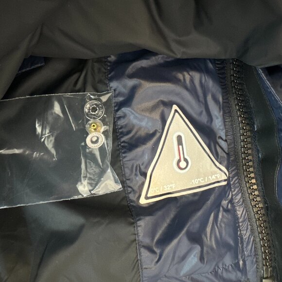 NWT PAJAR Ryan Puffer Hooded Vest Thinsulate Ribbed Navy Blue Packable Coat Zip - Picture 5 of 10